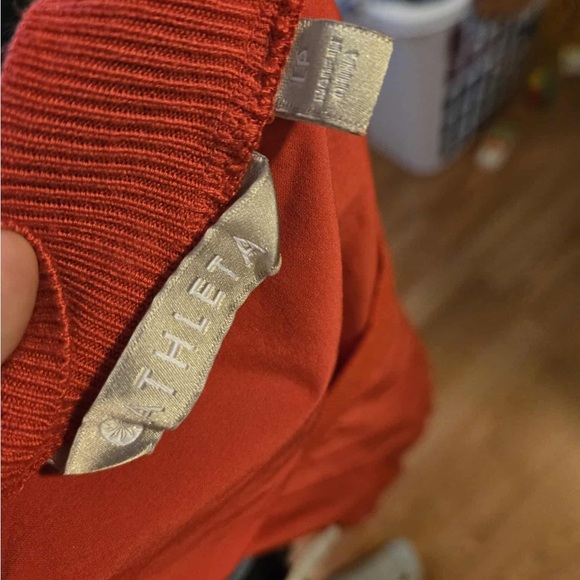 Athleta Red Sleeveless Tank Crop Top For Women Large Petite - Picture 2 of 4